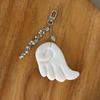 Angel Wing Keychain With Star Charm Soft Plush Materials For Bag Purse Accessories Keyring Accessory