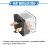 A ABSOPRO Waterproof Relay DC 5 Pin Relay Charging Case Universal Car Durable Plastic Transparent 5pcs