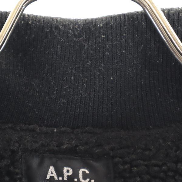 A.P.C. Long sleeve Blouson XS black Lightly padded fleece-lined jacket Men's Used
