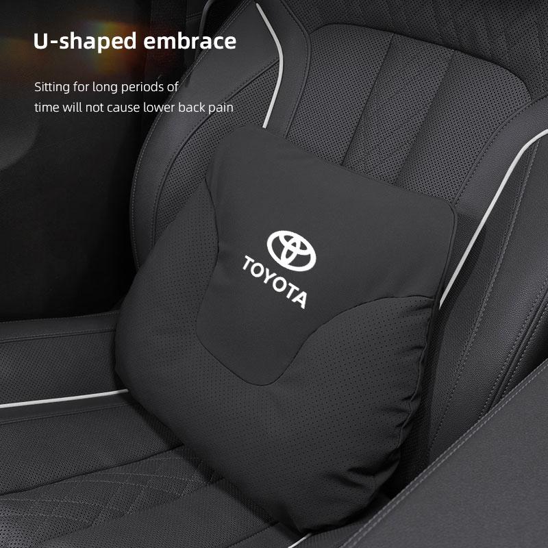 Car Headrest/Lumbar Support Neck Pillow Protection Pads For Toyota Corolla Yaris Aygo Prius CHR Camry Auris Avensis Land Keyring