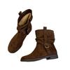 Retro Niche Card Color Medium Tube Martin Boots Women's Boots 2025 New Autumn Single Boots Western Fashion Pile Short Boots