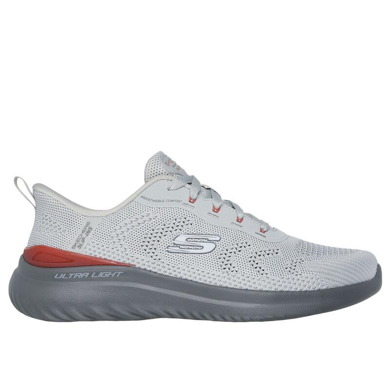 Skechers Bounder 2.0 Comode Moda Versatili alla Moda Scarpe da Allenamento Basse Sneaker Uomo Grigio 233031-GYRD