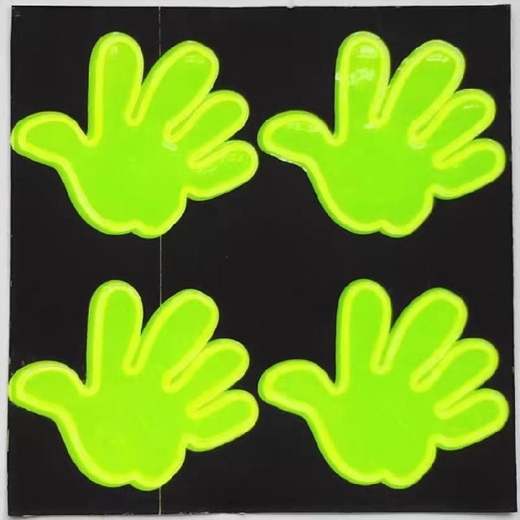 4pcs Bicycles Safety Reflector Stickers Waterproof & Long Lasting Easy Peeling Bicycles Stickers PVC Decals for Night Cycling