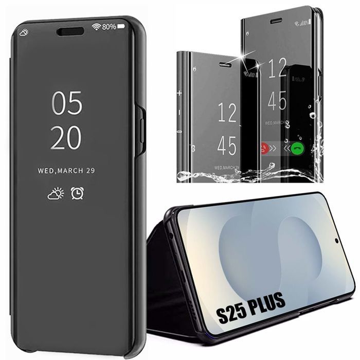 Coque de protection - BOOLING - Samsung Galaxy S25 Plus - Anti-rayures - Élégante - Noir