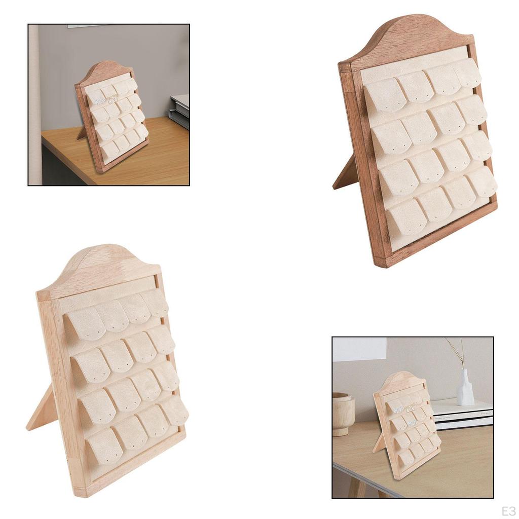 Earring Display Stand Holder Rack Fashion Gift Multifunctional Hold 16 Pairs Storage