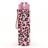 1PC Leopard Animal Skin Texture Print 750ml Color Plastic Sports Water Bottle Leakproof Flip Straw Lid Suitable for Sports Office Home Use