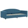 VidaXL Lit de repos bleu 90x200 cm velours 354135