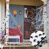 50/1000Pcs Realistic Spider Halloween Christmas Decoration Plastic Mini Spider Black Haunted House Cake Top Decorations Toys