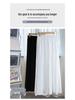 Yamamoto Style Ice Silk High-Waist Wide-Leg Skirt Pants for Women – Slimming, Drape Design, Summer Casual Pear Shape Fit