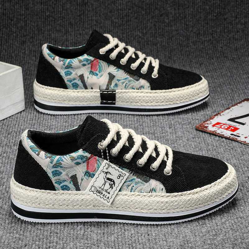 Canvas shoes autumn new low-top wear-resistant lightweight casual shoes
