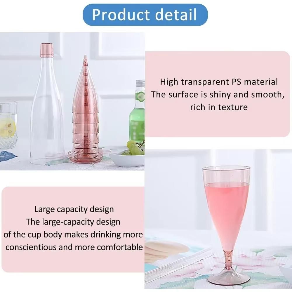Lightweight Wine Glasses Plastic Cocktail Cups Travel Accessories Champagne Glasses  Camping Trips