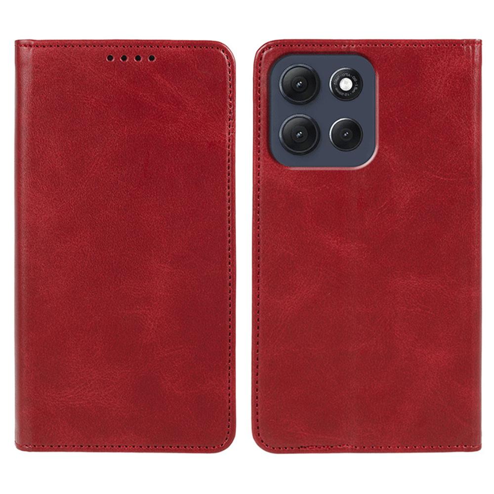 For Motorola Moto G86 5G Case Strong Magnetic PU Leather Phone Cover Calf Texture