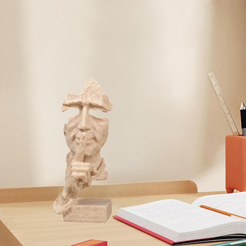 Face Decorative Figurine Abstract Figure Sculpture Art Crafts Tabletop Ornament Modern Statue for
