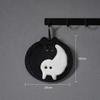New Cute Tai Chi Cat Hanging Hand Towel Thick Absorbent Cartoon Kitchen Towel for Household Bathroom Cleaning Use