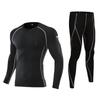 Men's & Kids' Quick-Dry Long Sleeve Sportswear Set for Spring & Autumn - Basketball & Football Fitness Base Layer