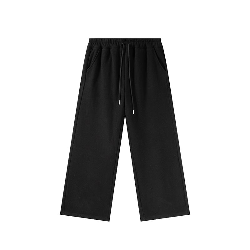 

Shuangtian 2025 Spring Plus Size Women s Elastic Waist Velvet Drawstring Pants A865 4XL чорний