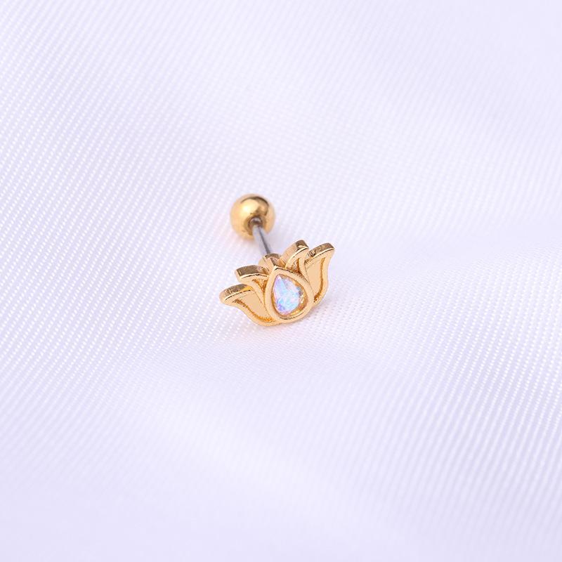 New Fashion Ear Bone Nail Zircon Piercings Jewelry Stainless Steel Ocean Series Earrings Sea Animals for Girl