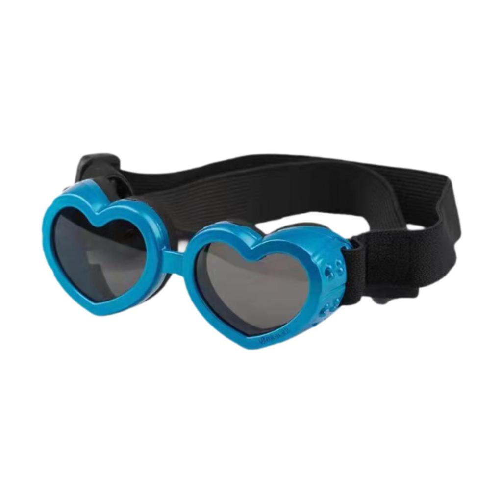 Small Dog Sunglasses Heart Shape Doggy Glasses for Outdoor Kitten Pet Party