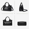 Fashion PU Leather Tote Bag Soft Texture Large Capacity Shoulder Bag Lightweight Ladies Handbag Women