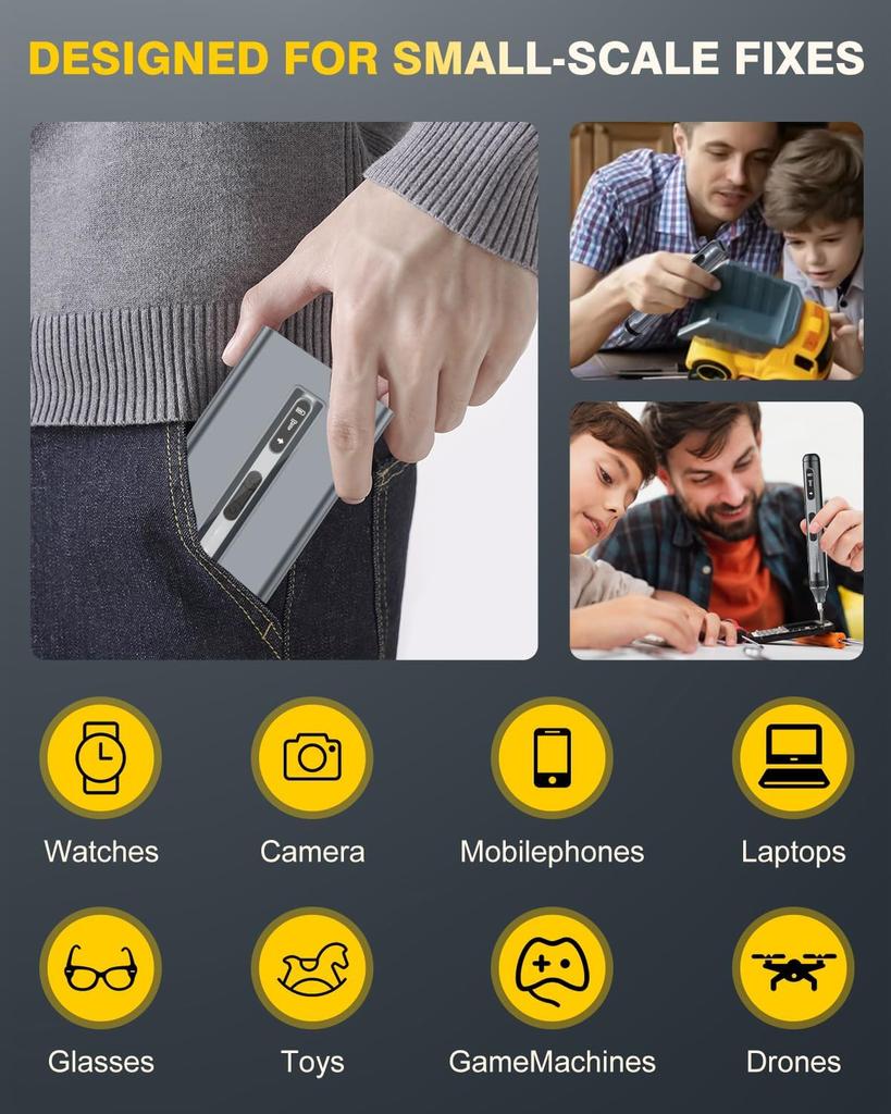Mini 51 in 1 Precision Electric Screwdriver Set Magnetic Bits Storage  for Electronics Phone Camera PC Watch Power Repair Tools