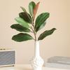 Real Touch Artificial Magnolia Leaf Branches Lifelike Simulated Green Plants  Outdoor Garden Decor