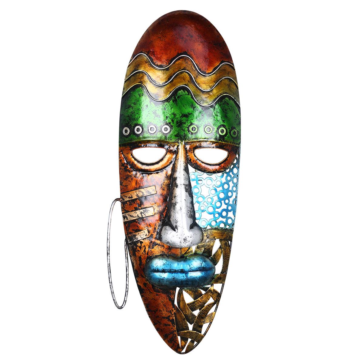 

Tooarts африканская маска для лица, художественная настенная железная маска, украшение стены, африканская племенная культура, дом или разноцветный