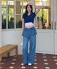 Mixxo Layered Skirt Denim Pants_Miwtjg413J