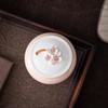 Pink Ceramic Tea Pot with Lid, Coffee Rganizer, Sugar Storage Jars, Moisture Proof, Kitchen Container