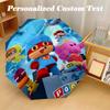 8‑Rib Automatic Umbrella, Pocoyó Cartoon Design Foldable Umbrella for Sun Rain Protection Travel