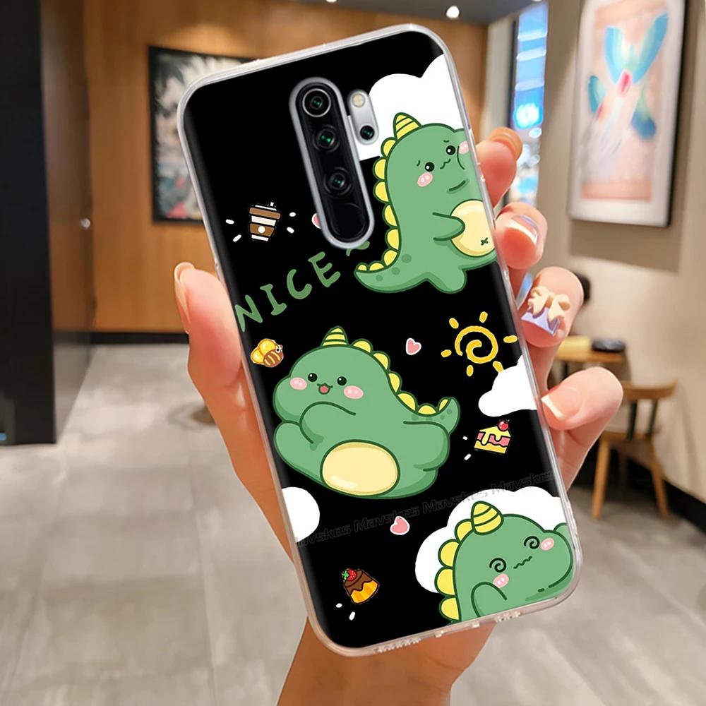 TPU Phone Cases For Redmi Note 8 Pro Case Clear Lovely Flowers Lightweight Cover For Xiaomi Redmi Note8 Pro Phone Housing Fundas