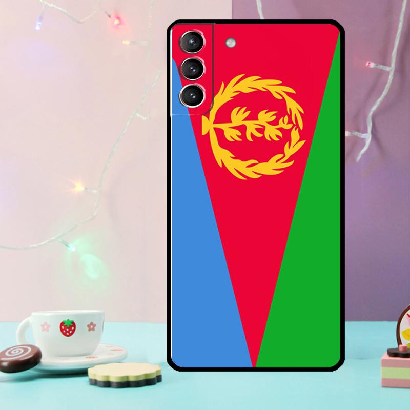 Eritrea Flag Phone Case For Samsung Galaxy S24 Ultra S20 S21 S22 S23 S25 Ultra S9 S10 Plus S24 FE Cover