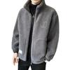 2025 Men's Lambswool & Cotton Jacket with Plus Velvet Lining – Thickened Casual Outerwear for Autumn/Winter