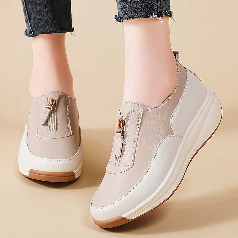 Fashion Round Nose Appearance Increases Multicoloured Shoes For Women Mary Jane Brown Woman Sneakers Trainer Brand Sports