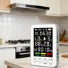 Intelligent Harmful Gas Alarm With Temperature Moisture Display Clock And Magnetic Back For Indoor Use