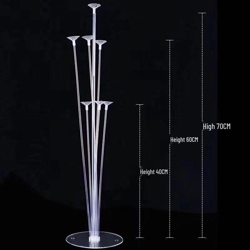 Floating Balloon Table Display with Transparent Stand for Scene Decoration