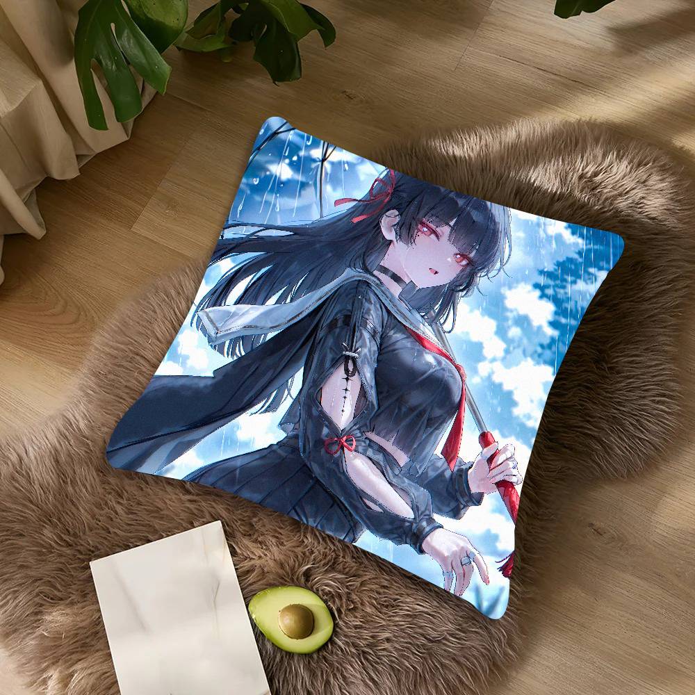 XL Fashion Wuthering Waves Gaming Kawaii HOT Pretty Girl Chisa Pillow CoversSofa Decorative Home Printing Cute Cushion Cover
