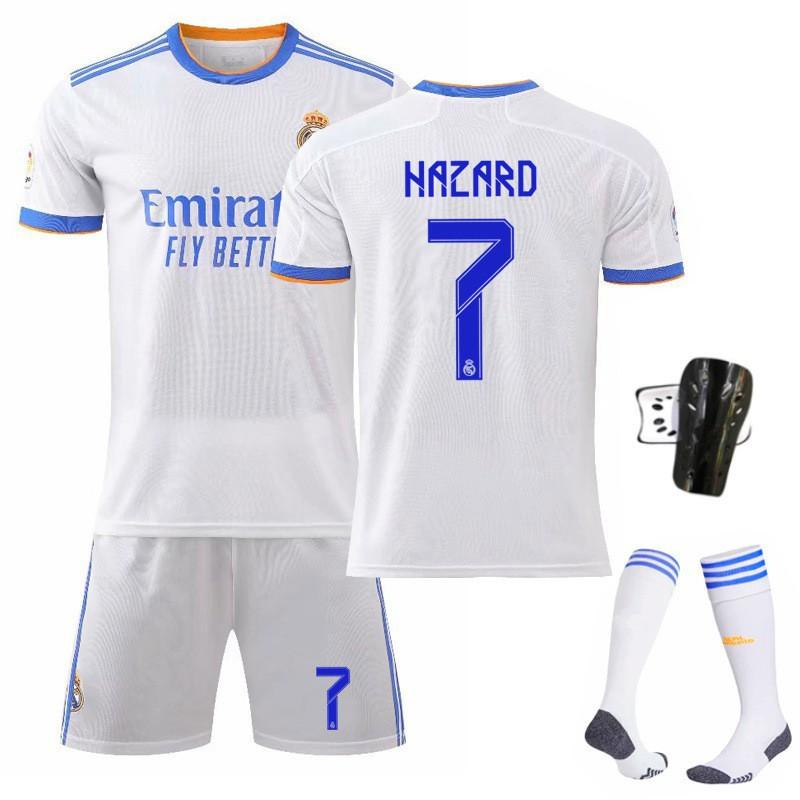 21-22 Home White 9 Benzema 10 Modric 7C Ronaldo Jersey 20 Vinicius Football