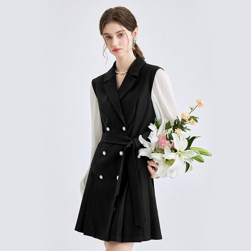 

Элегантное черное платье в стиле костюма Qiushui Yiren 2XL