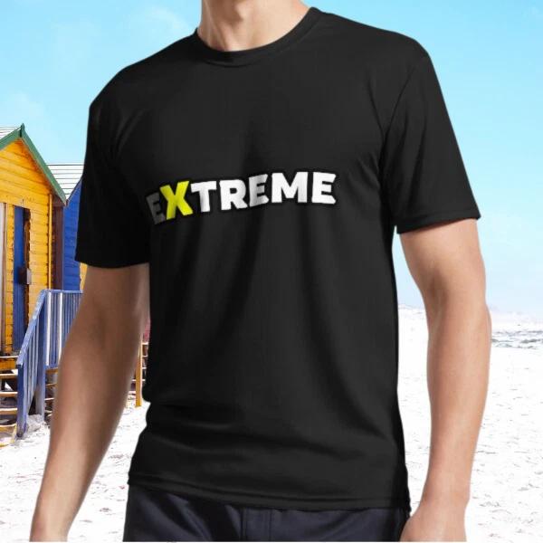 New Extreme Gray and Yellow Active T-Shirt Funny Size S - 5XL M