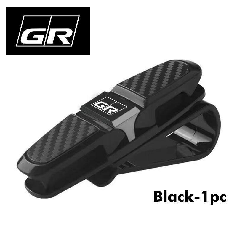 

Car Sun Visor Glasses Storage Clip Sunglasses Clips Card Ticket Holder For Toyota Camry Highlander C-HR Hilux Vios Rav4 Prius