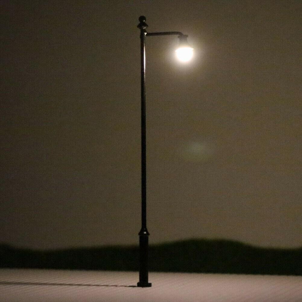 Lamp Lights Post Street 1:87 3.54\" 5pcs LED Building