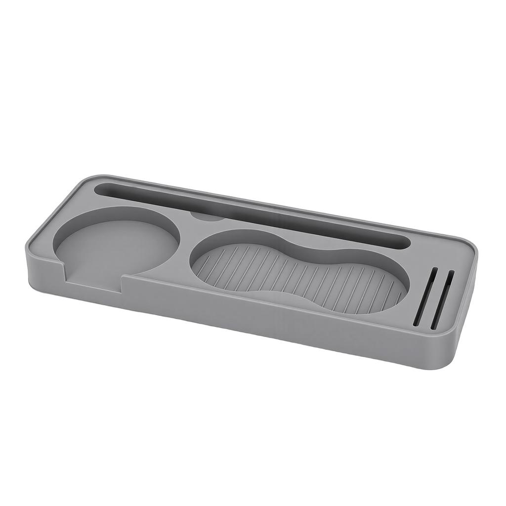 Coffee Tamper Mat Silicone Tamping Pad for Portafilter Tamper Distributor Brush Puck Screen Water Proof Heatproof Tamp Station for Counter