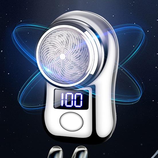 Mini Men Electric Shaver, LED Display Waterproof Wet And Dry Pocket Size Razor, USB Rechargeable Cordless Beard Trimmer