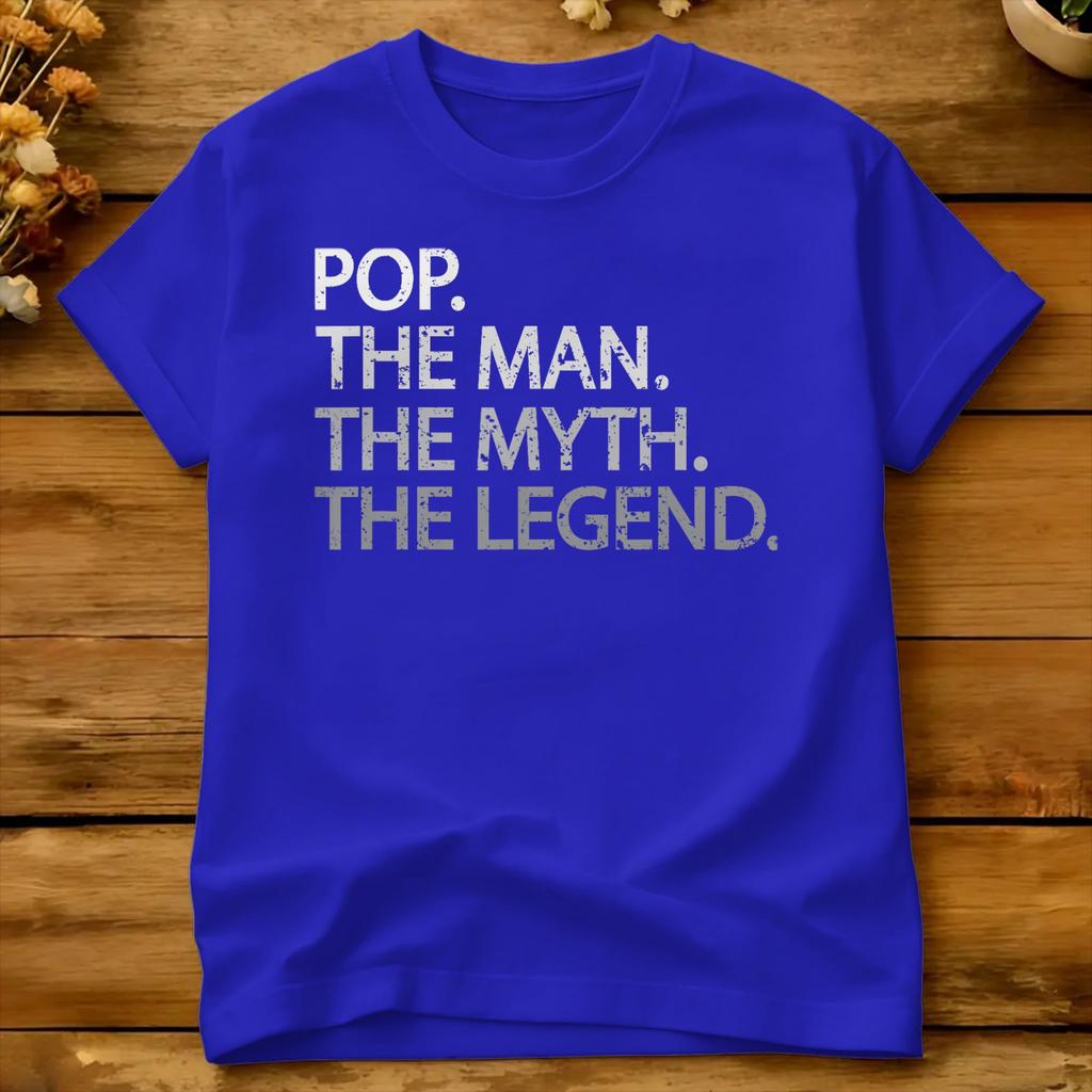 Cool Father Dad Amp Grandpa Shirt Pop The Unisex The Myth Cotton TShirt For Unisex Summer T Shirts Oversize Cheap Tops