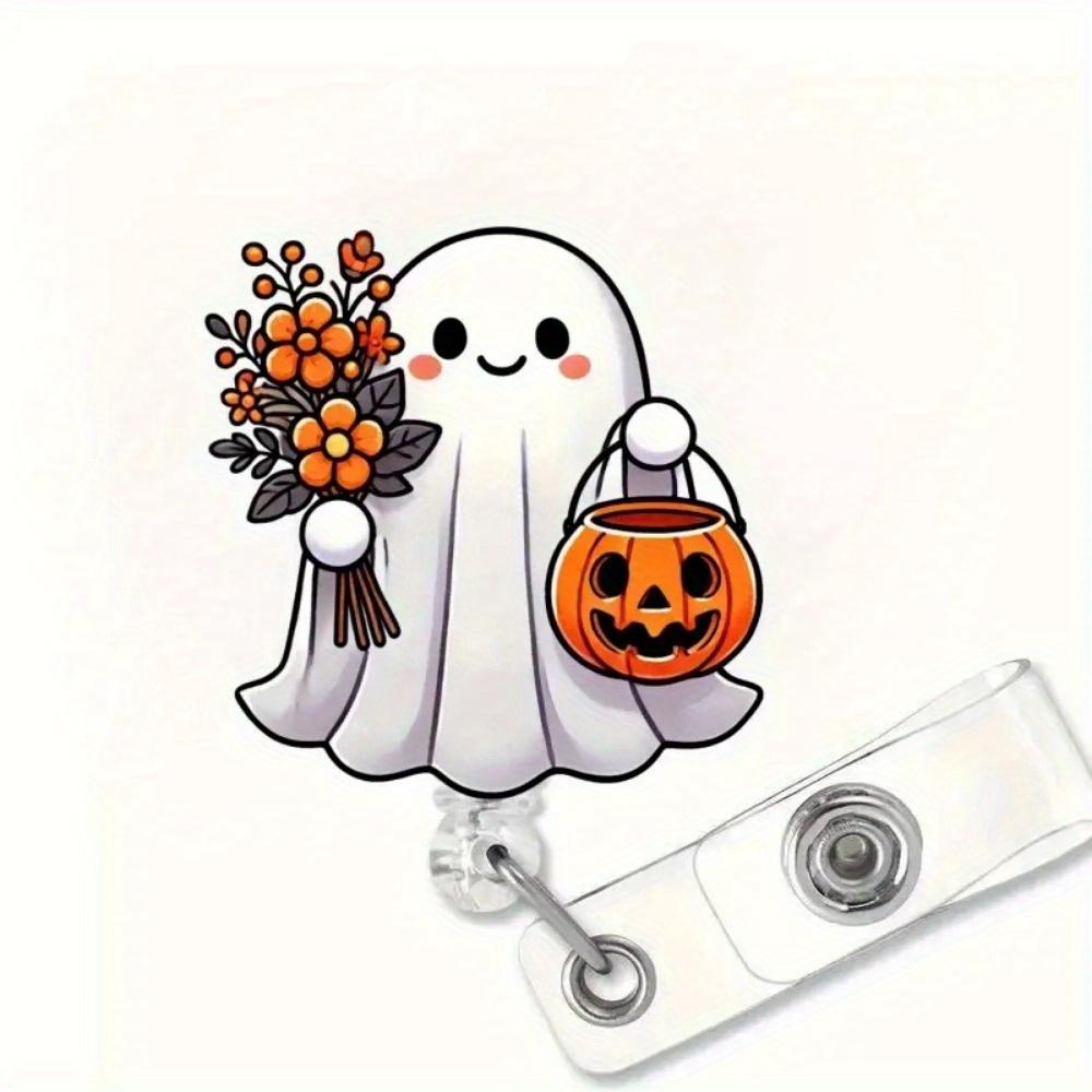 

1 Хэллоуинское кольцо для ID-карты с клипсой, с втягивающимся шнурком, подходит для медсестер, врачей и медицинского персонала, с дизайном сердечной анатомии