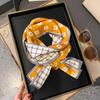 Small Silk Scarf Women's Spring and Autumn Thin Korean Version Versatile Thin and Narrow Long Scarf Tied Hair Temperament Square Scarf with Suit Shirt