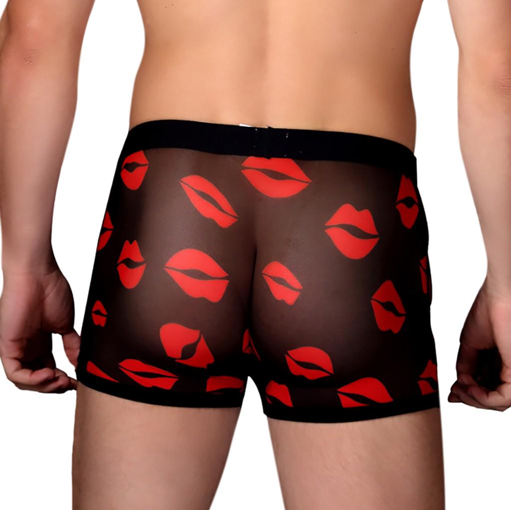 Men's Sexy Underwear Sports Underwear Lips Printed Underwear