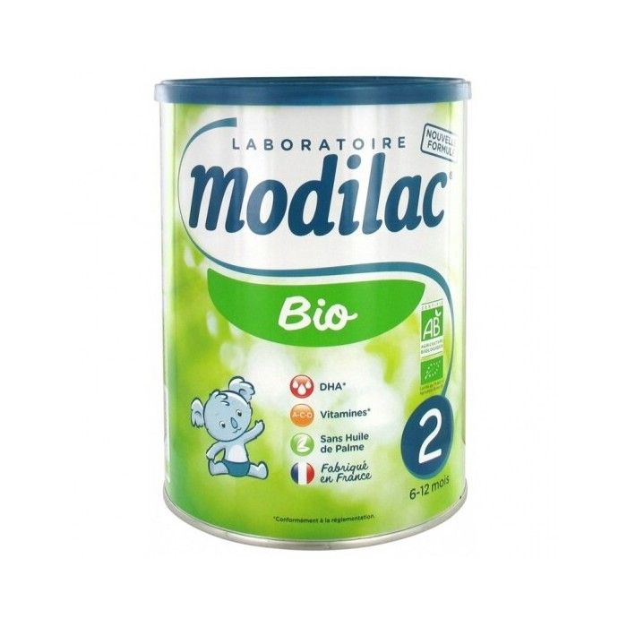 Modilac bio 2 6 à 12 mois 800g
