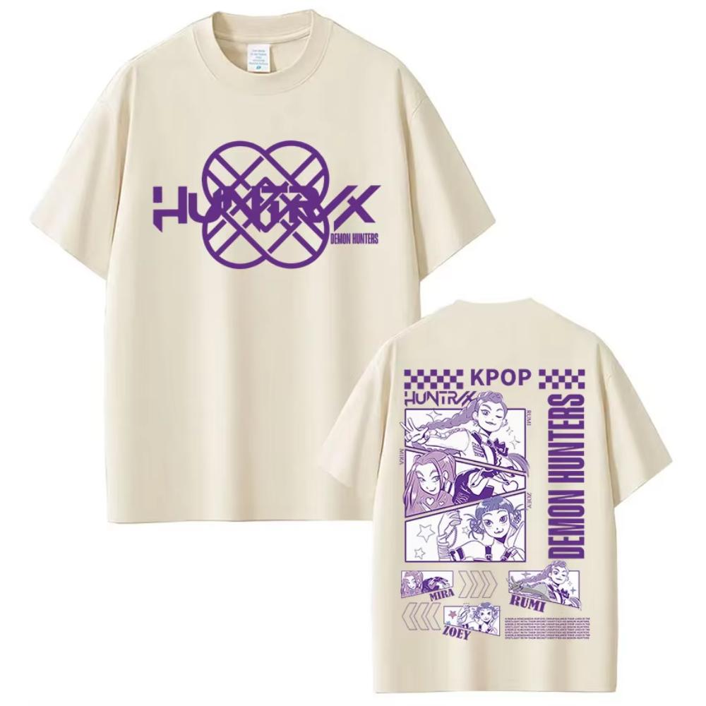 Movie KPop Devil Hunter T-shirt Fashion Hip Hop Harajuku T-shirt Men s and Women s Extra Large T-shirt XS 980₽