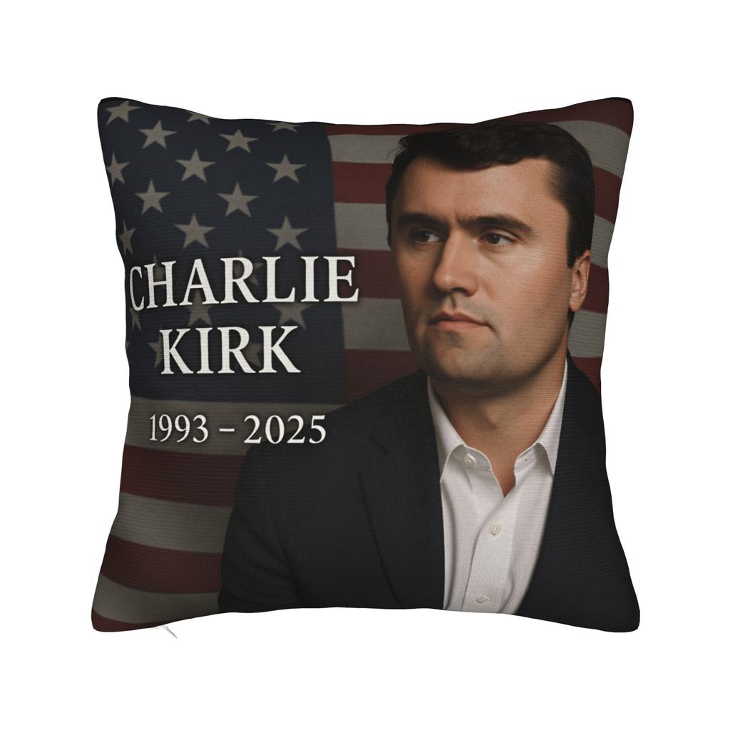 Charlie Kirk Death  Pillowcases  Vintage Pillow Case For Couch Sofa Bedroom Soft Pillow Cover